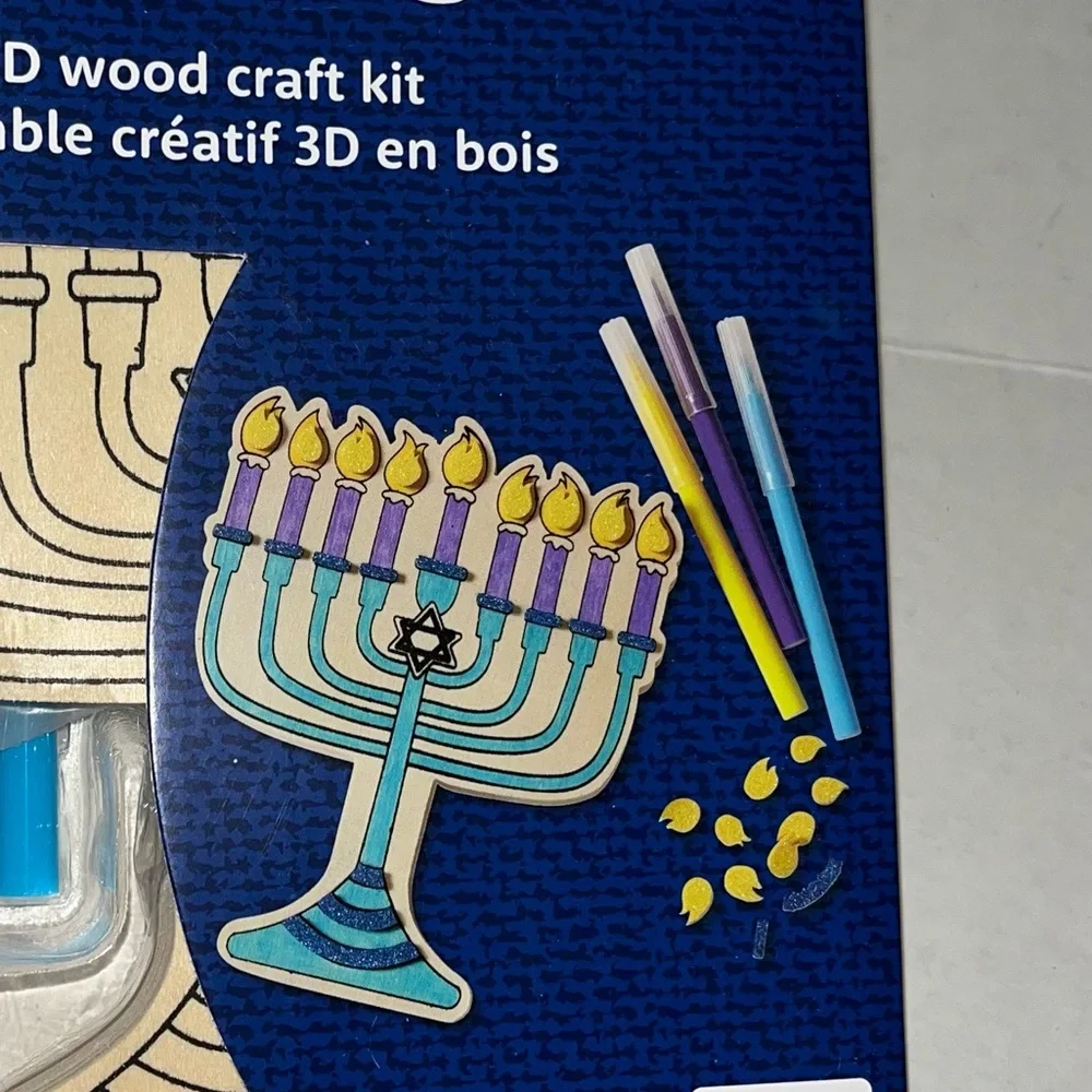 Hanukkah Wooden Crafts and Hanukkah Wired‎ Ribbon New